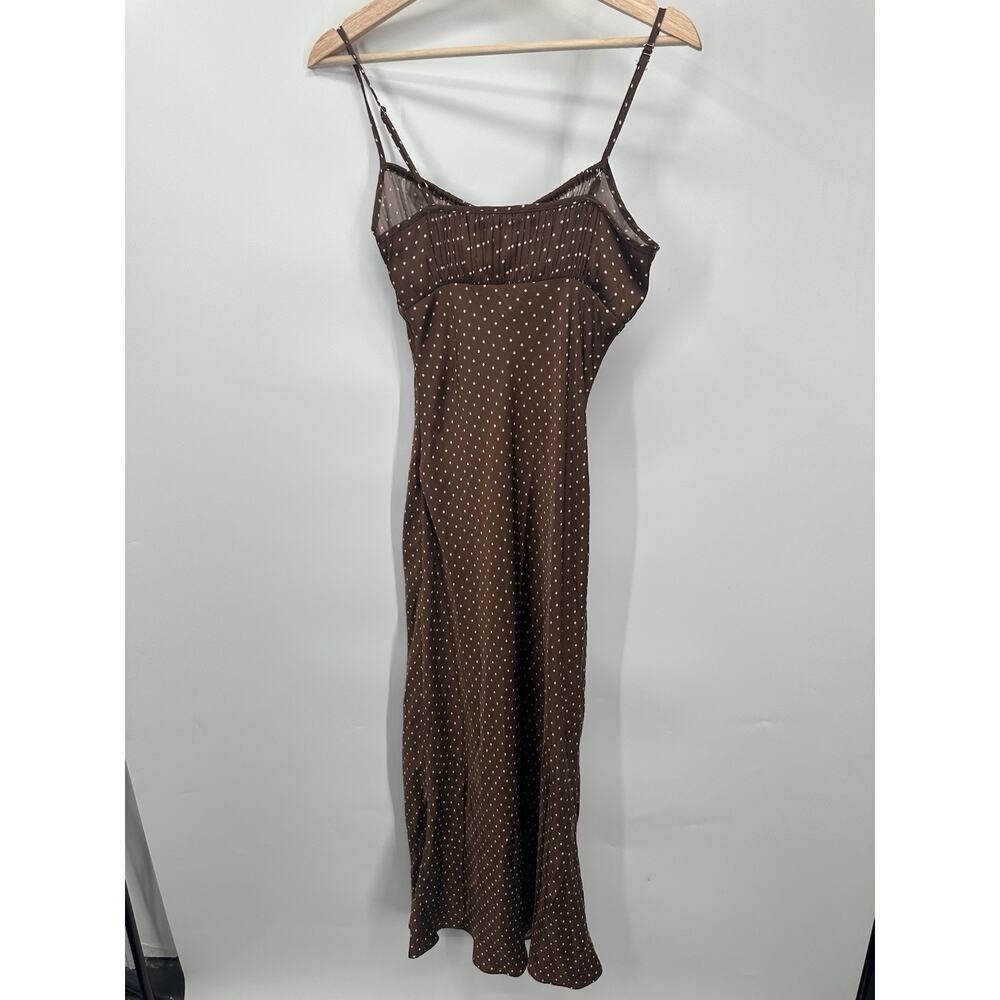 Ciao Lucia Brown Leo Dress Size XS with Minor Fabric Pull - Picture 9 of 12